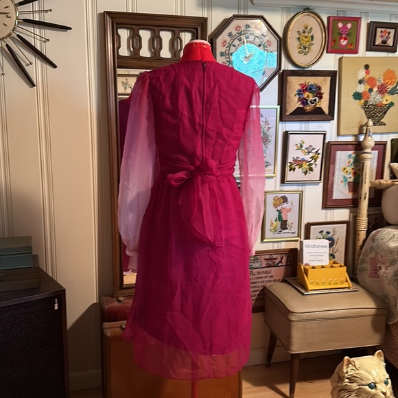 Vintage Pink Ombré Barbie movie Cocktail Dress - Picture 3 of 10